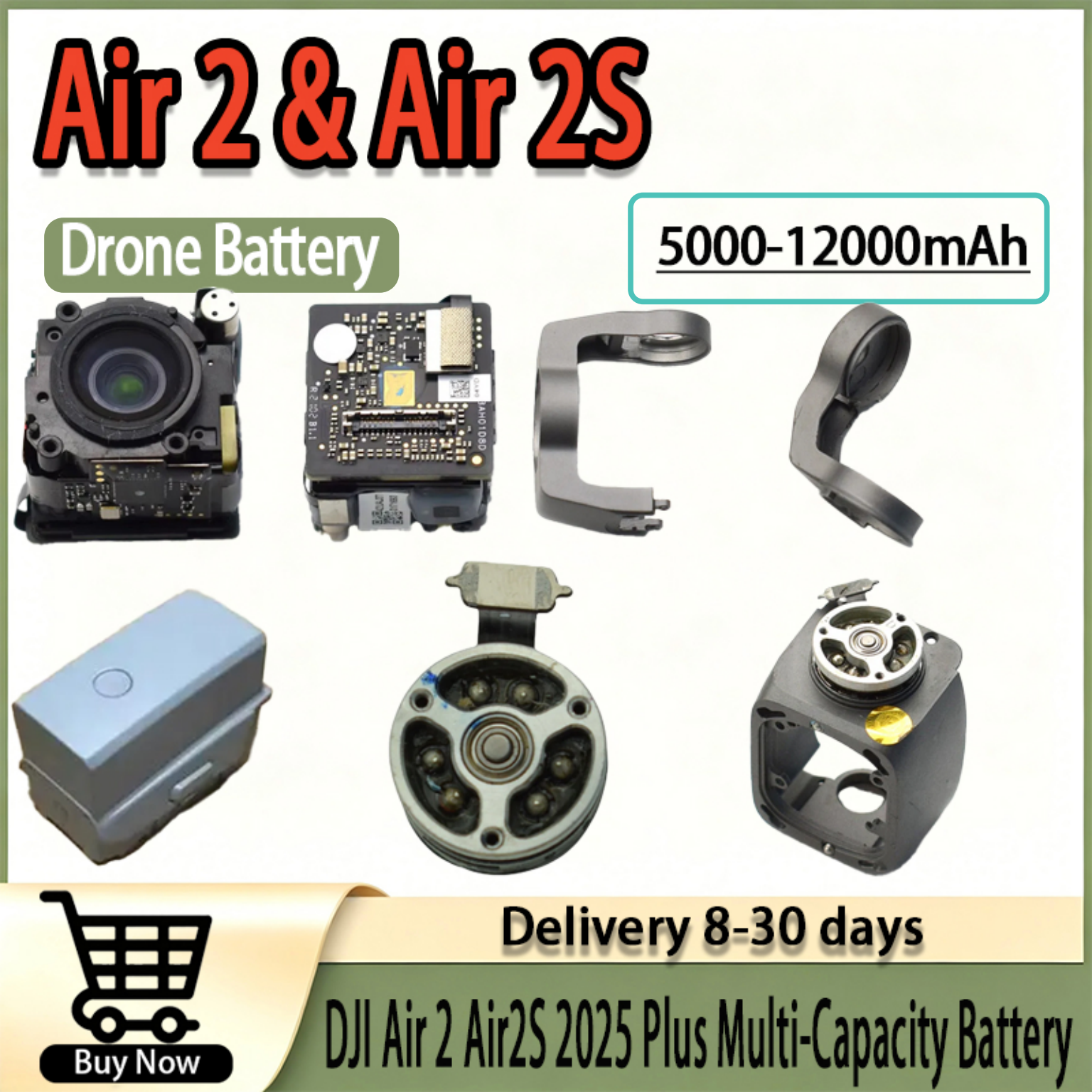 Drone Dji Rc Plus 2 - Multi-Capacity Ultra Endurance Drone Battery 5000-12000mAh,New