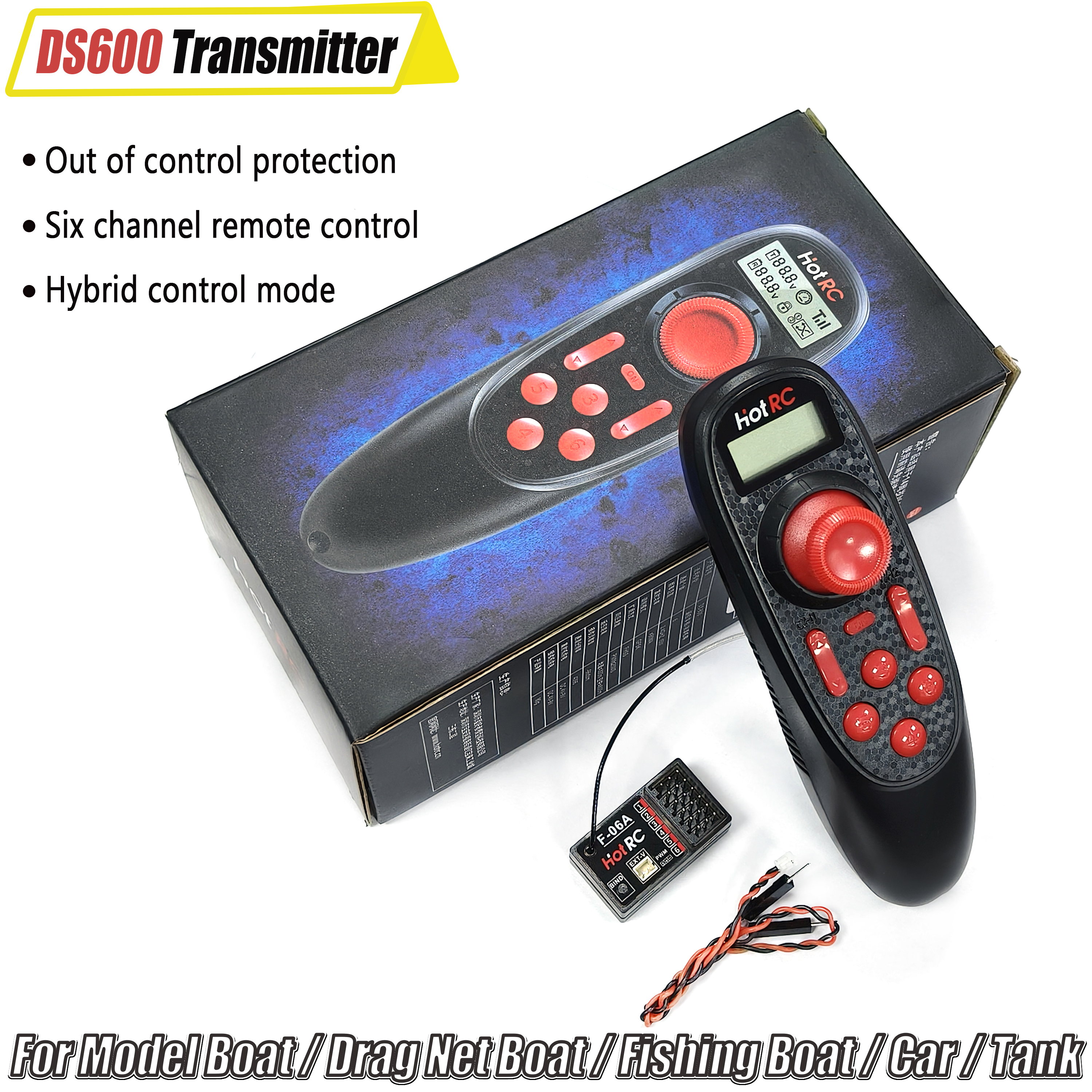 Telemetry Module Rc - HOTRC DS-600 6CH 2.4GHz Radio System