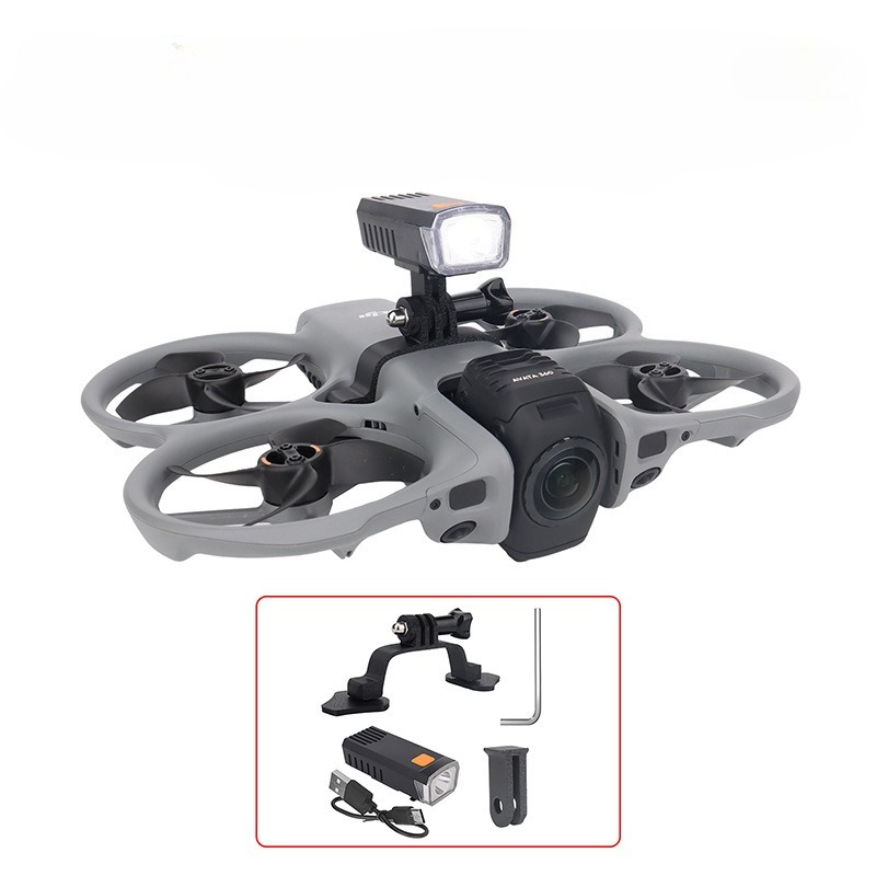 3D Printed Drone Part - Night Flight Rechargeable Searchlight For DJI