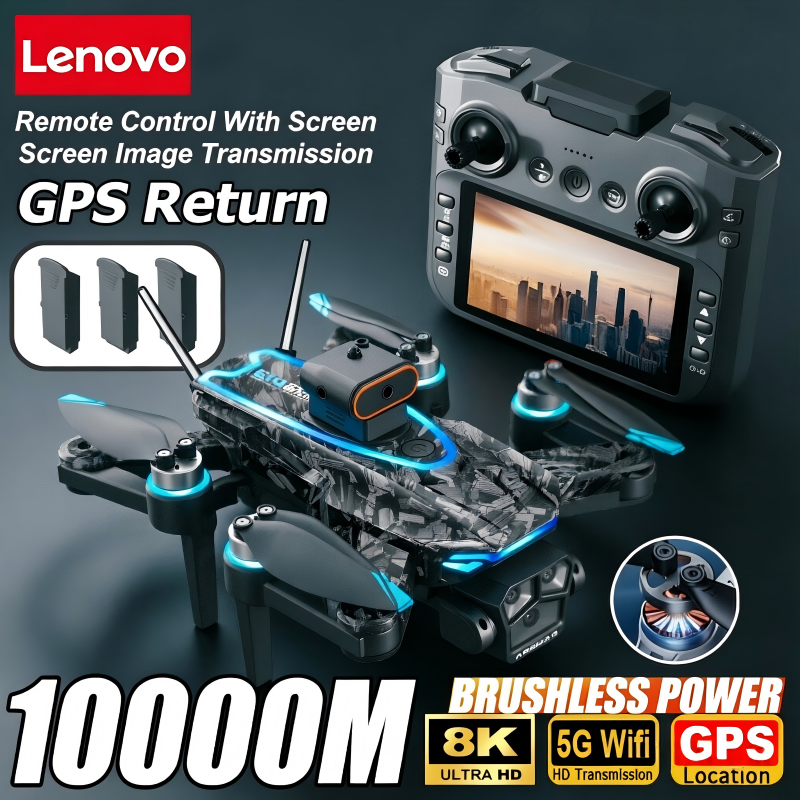 Drone Gps Rc Tt36 - Lenovo D13 GPS Drone 8K Triple-Camera