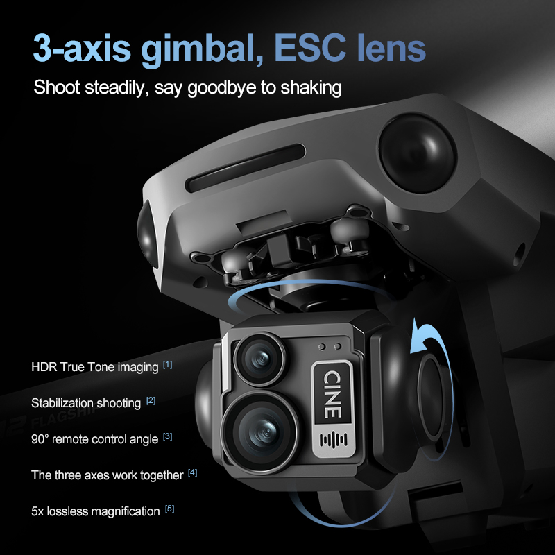 8K 3 Axis Gimbal Brushless 7.2 - Drone Gps Rc Tt36 recensie en prijs