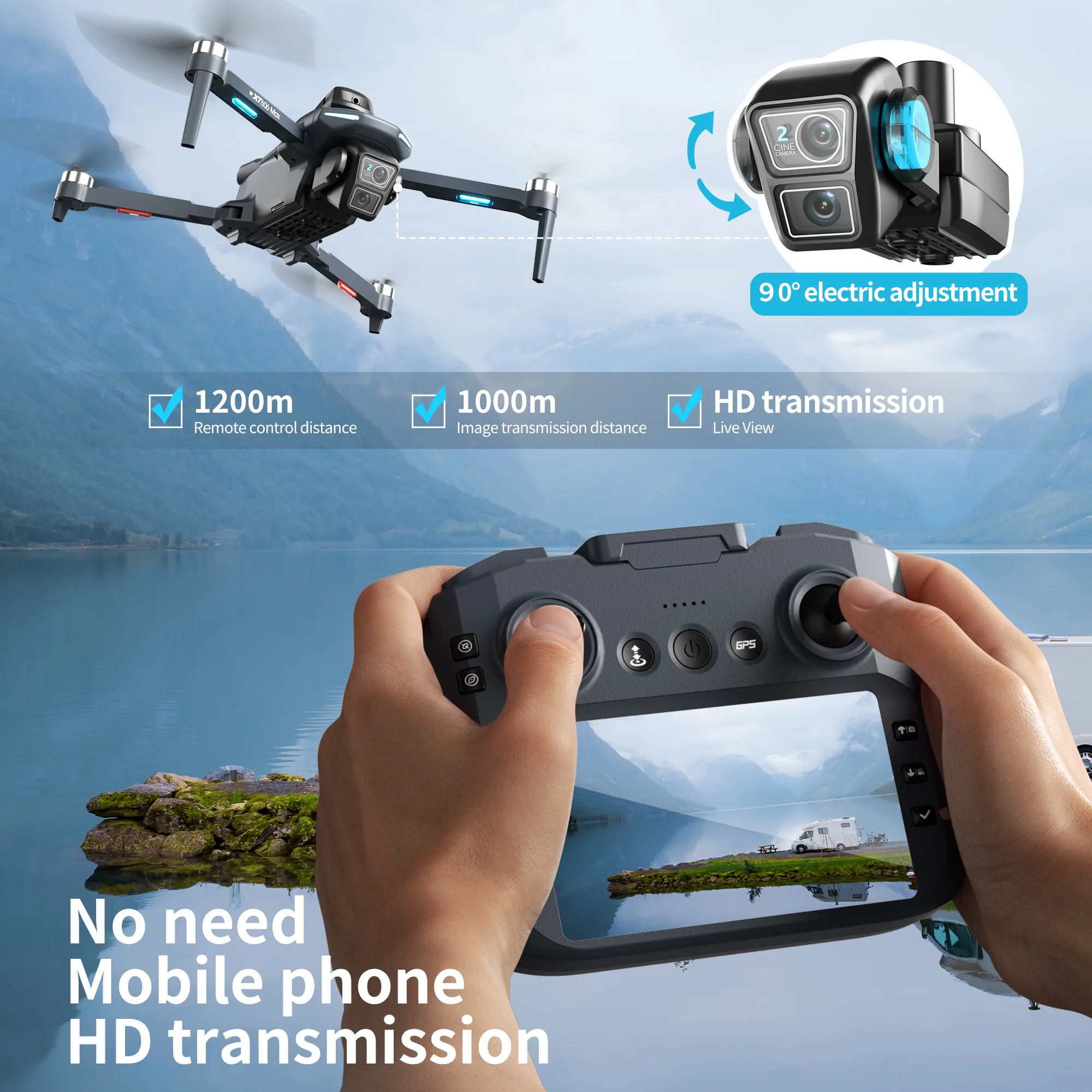 Lenovo XT606 Drone Professiona - Drone Gps Rc Tt36 recensie en prijs
