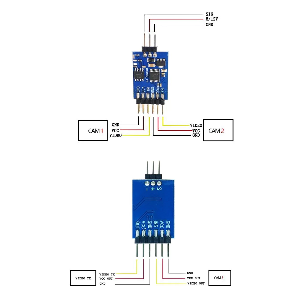 5.8G 3 Channel Video Switcher  - Rc Motor Drone recensie en prijs