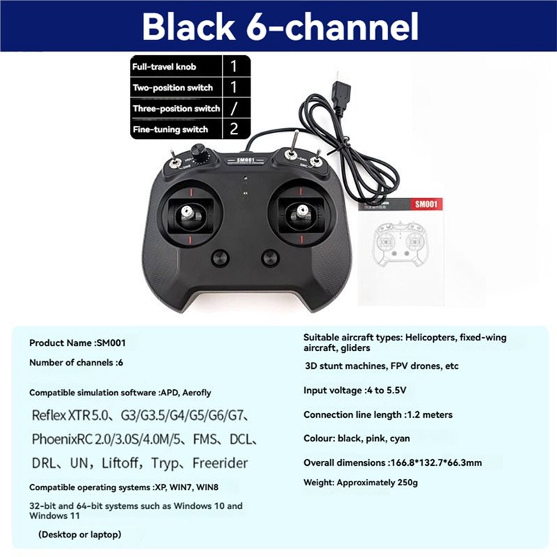 SQPP-FS-SM001 6CH For RC FPV D - Drone Rc Simulator recensie en prijs