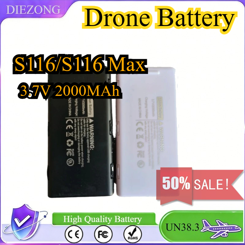 3.7V 2000MAh Battery for S116  - Drone Rc S116 recensie en prijs