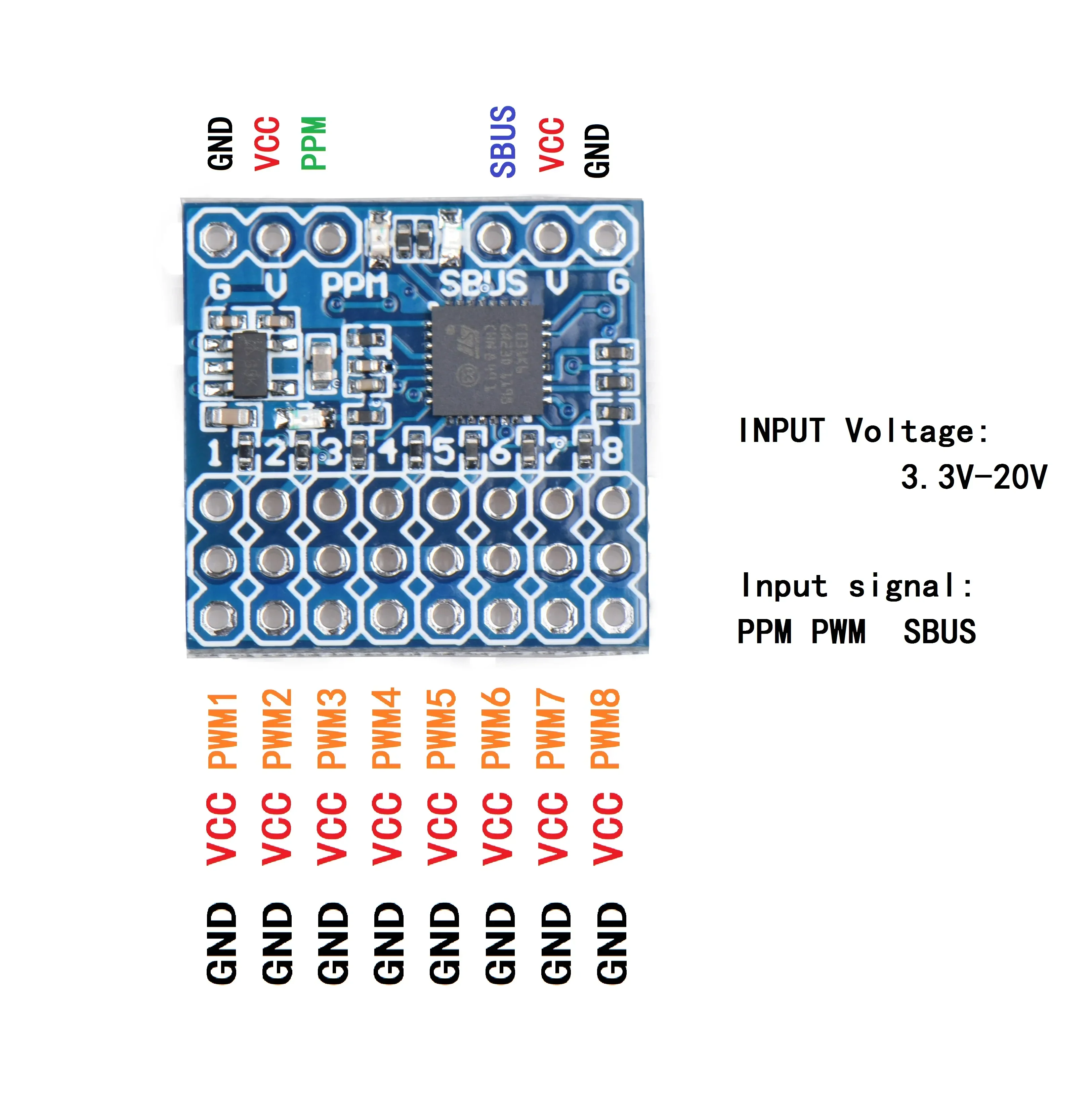 JHEMCU SPP 8CH Signal Converte - Frsky Receiver Module recensie en prijs