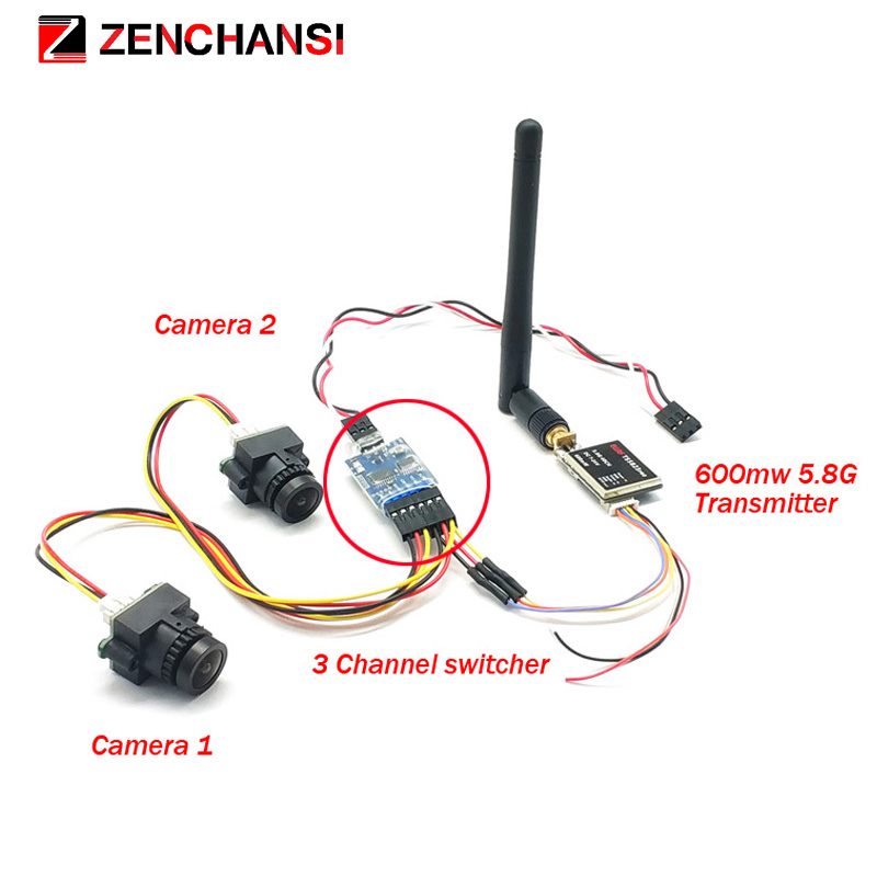 3 channel Dual Video camera CM - Fpv Goggles Headset recensie en prijs