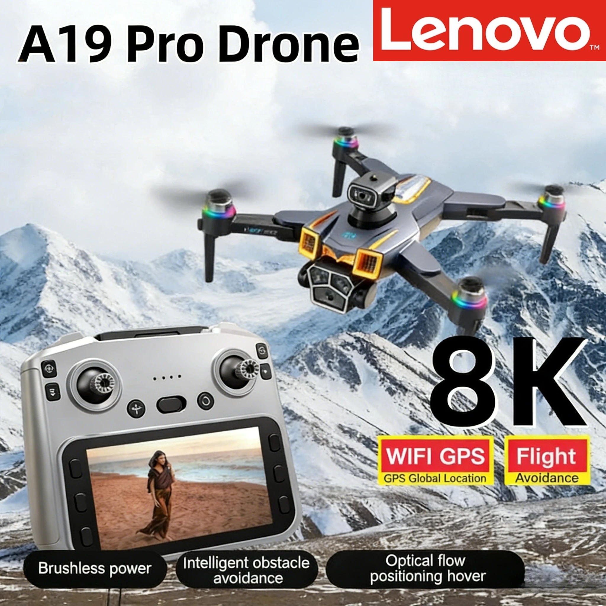 Lenovo A19 PRO Drone 8K Aerial - Drone Gps Rc Tt36 recensie en prijs