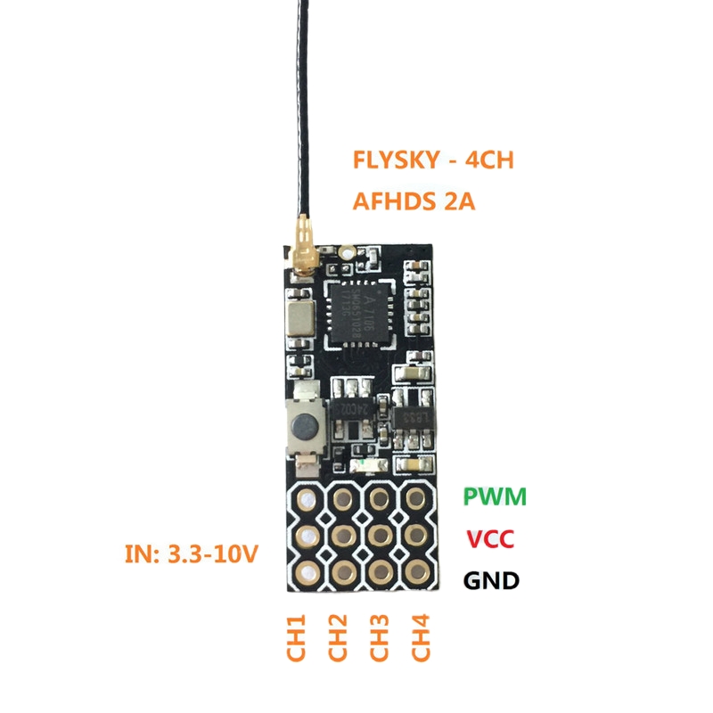 Flysky FS2A Mini Receiver 4CH  - Drone Rc Leading recensie en prijs