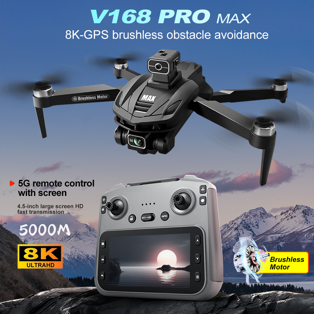 V168 PRO Max GPS Drone 8K Prof - Drone Gps Rc Tt36 recensie en prijs
