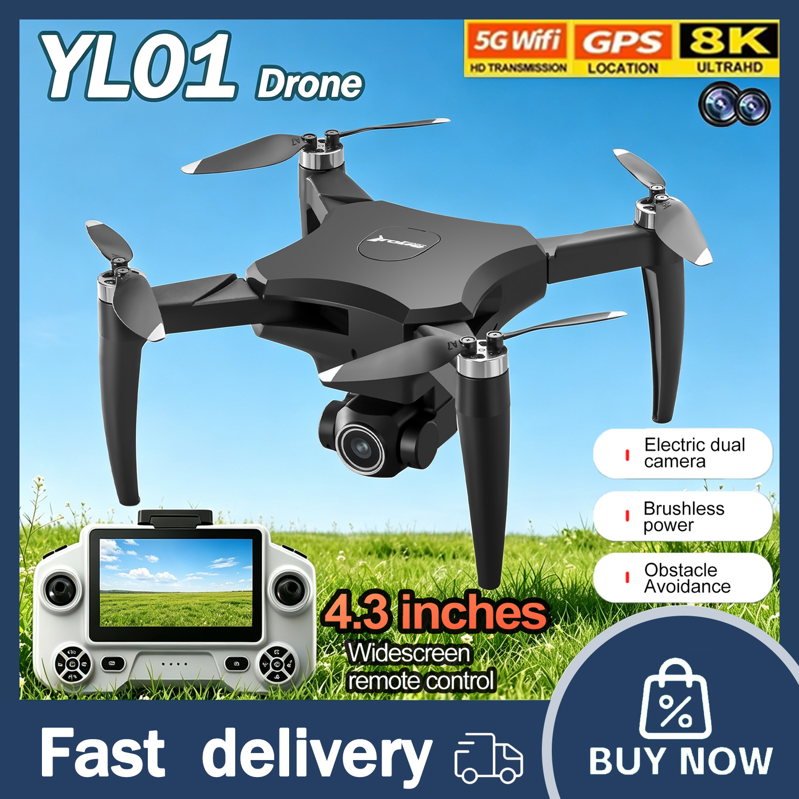 YL01 Mini Drone 8K Professiona - Drone Dji Rc Mini 3 Pro recensie en prijs