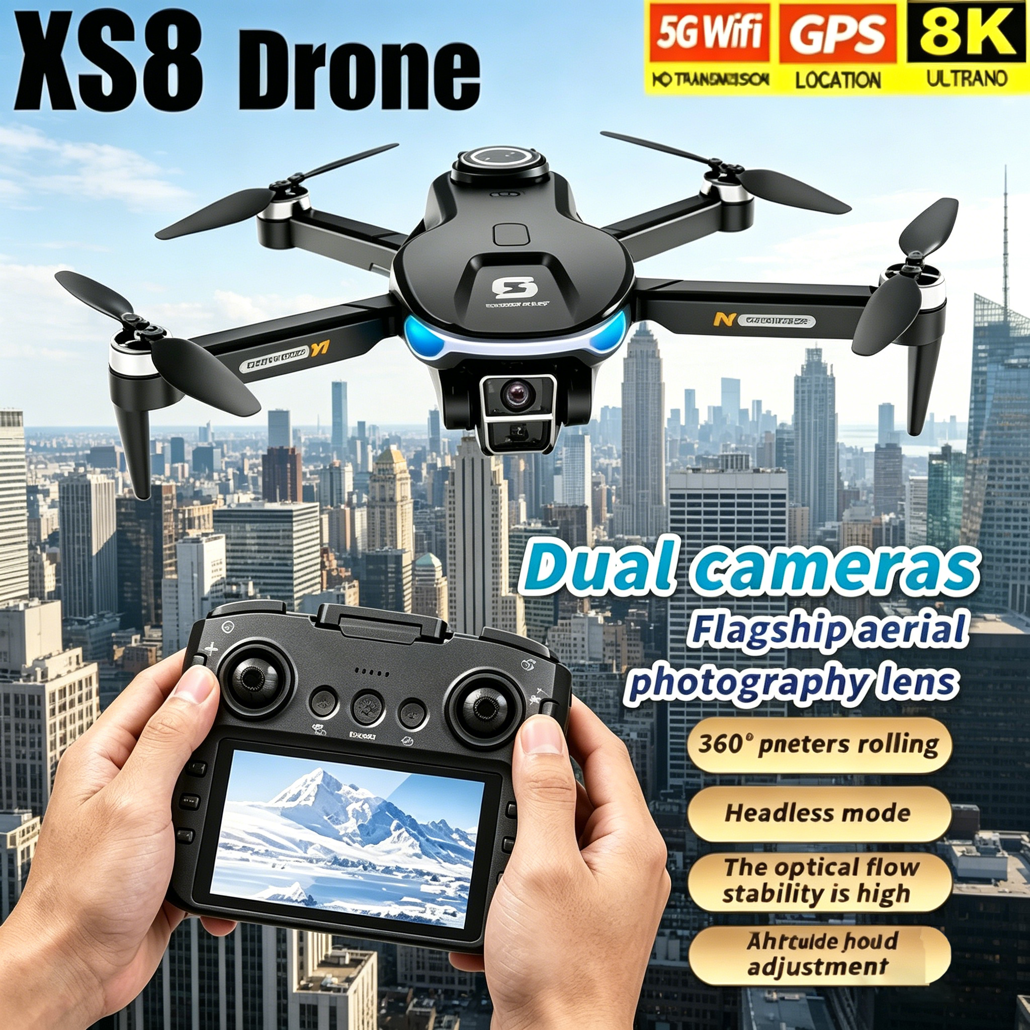 HD 8K Professional GPS Drone w - Drone Gps Rc Tt36 recensie en prijs