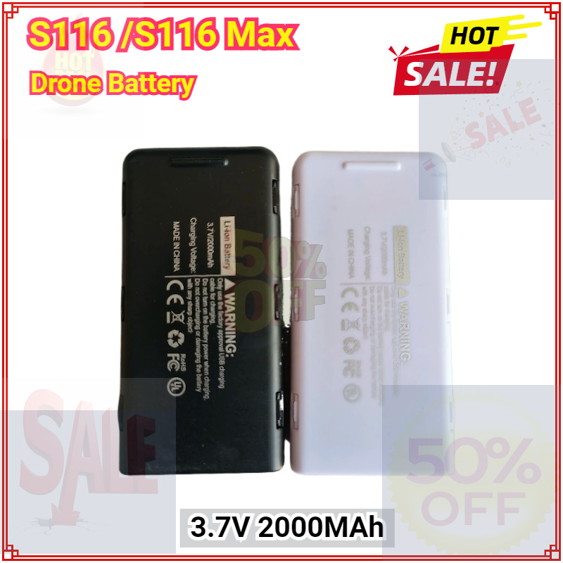 3.7V 2000MAh Battery for S116  - Drone Rc S116 recensie en prijs