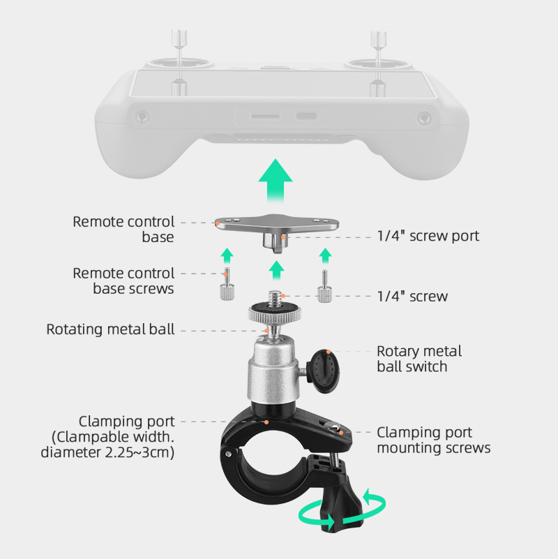 Bike Clip Mount for DJI Mini 3 - Drone Dji Rc 3 recensie en prijs