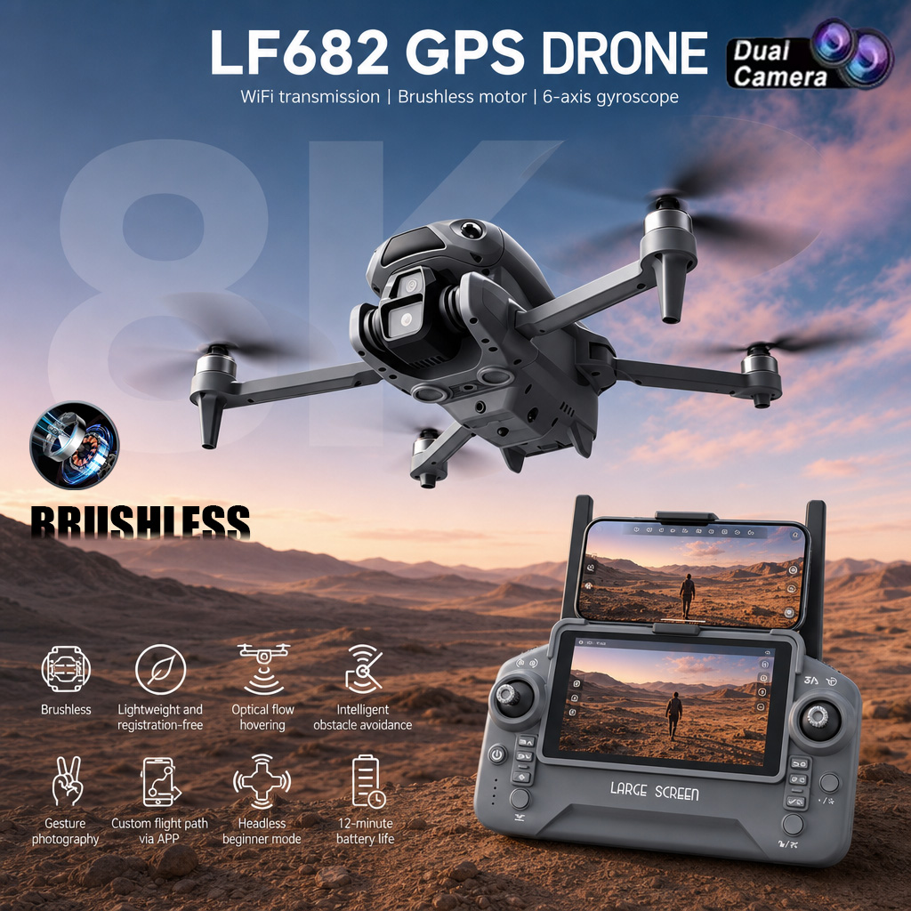 New LF682 Drone 8K Dual Camera - Drone Gps Rc Tt36 recensie en prijs